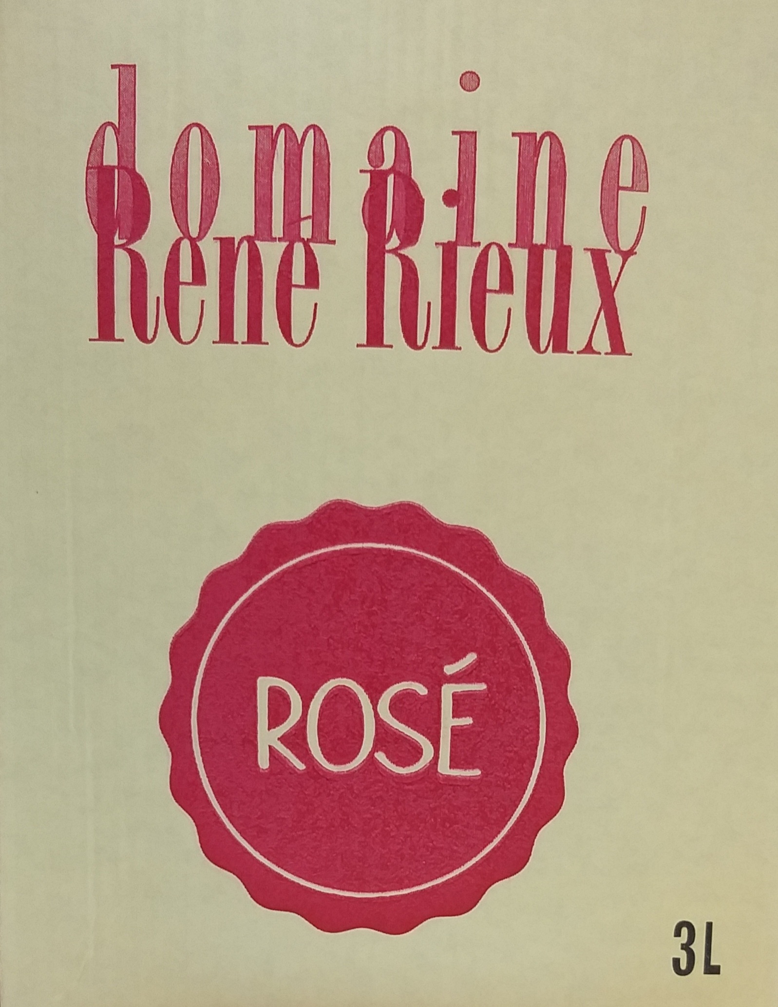 (1005-013) Bib Rosé 2020 - Rosé Sec Tranquille - Domaine René Rieux (ESAT)
