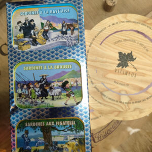 (9006-001) Coffret de 3 boites de sardines "Corse" (figatelli, brousse, bastiaise) - Ferrigno