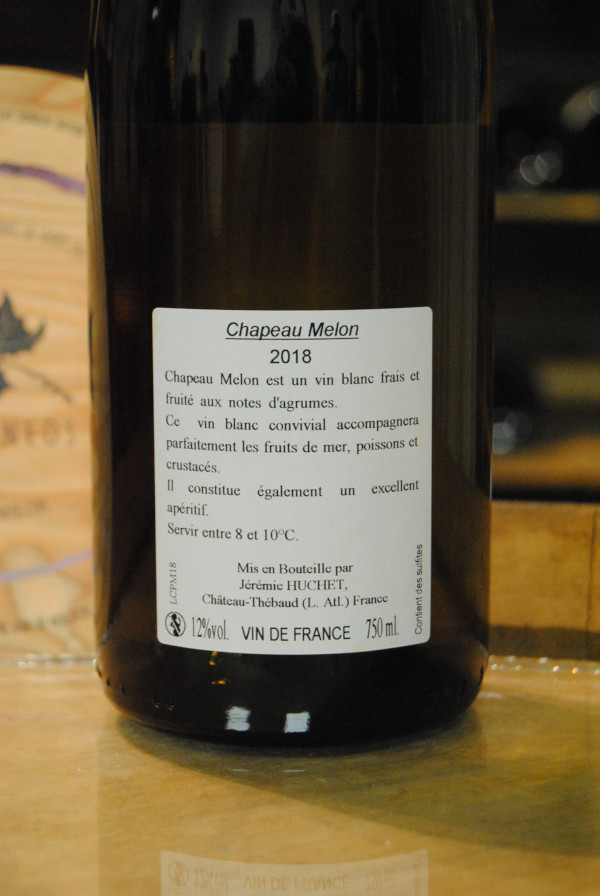 (1020-001) Chapeau Melon Blanc 2024 - Blanc Sec Tranquille - Vignobles Jérémie Huchet (Jérémie Huchet)