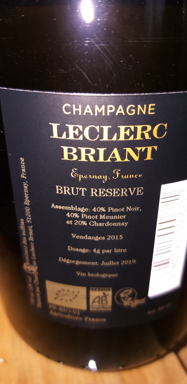 (1048-001) Brut Réserve - Champagne Leclerc Briant (Frédéric Zeimett)
