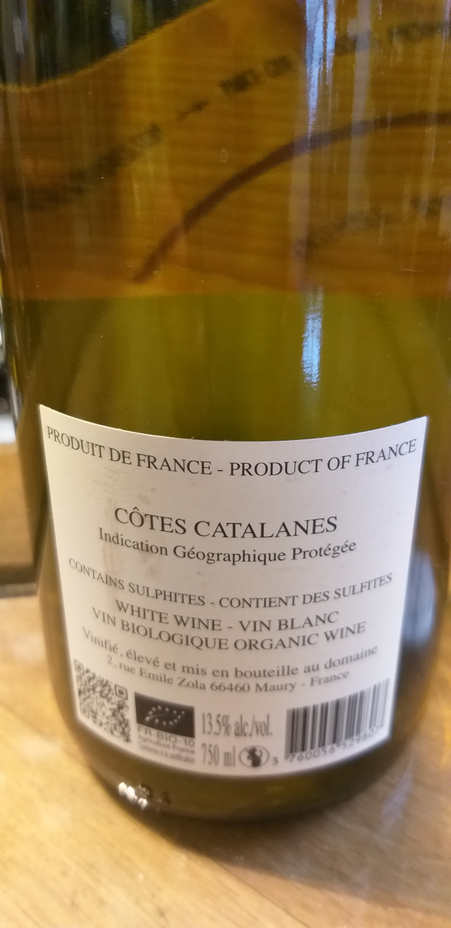 (1009-001) Roc de Plane 2022 - Blanc Sec Tranquille - Domaine Pouderoux (Robert et Catherine Pouderoux)
