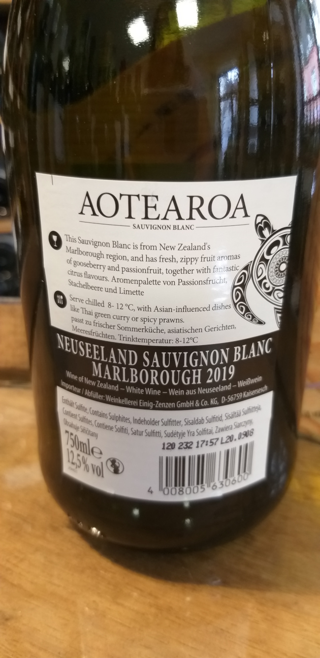(1057-001) Aotearoa 2022 - Blanc Sec Tranquille - Aotearoa