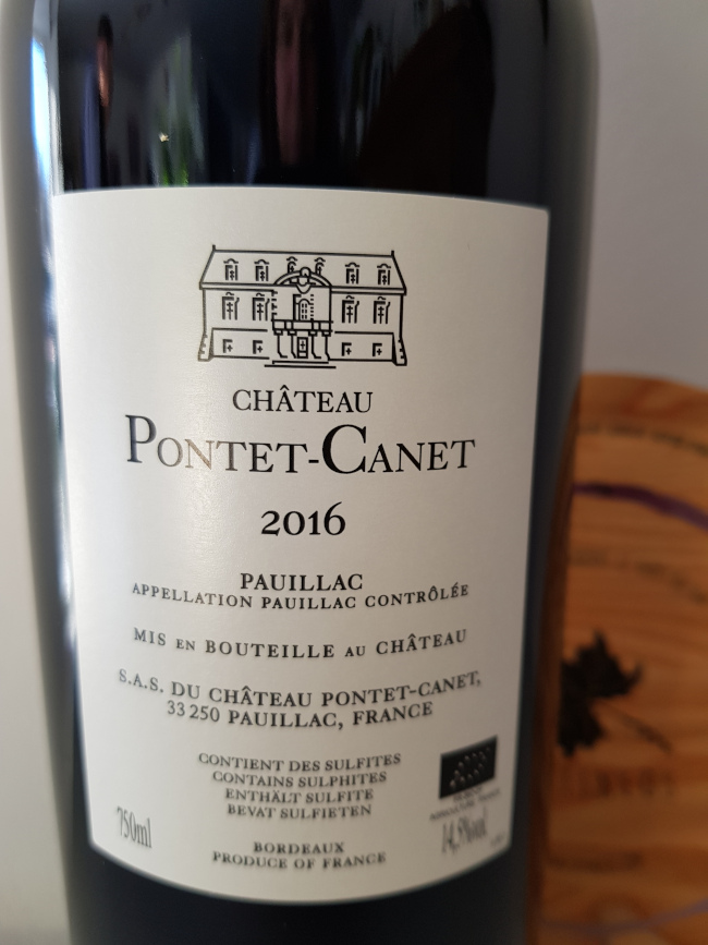 (1064-001) Château Pontet-Canet 2016 - Rouge Sec Tranquille - Château Pontet-Canet (Alfred Tesseron)