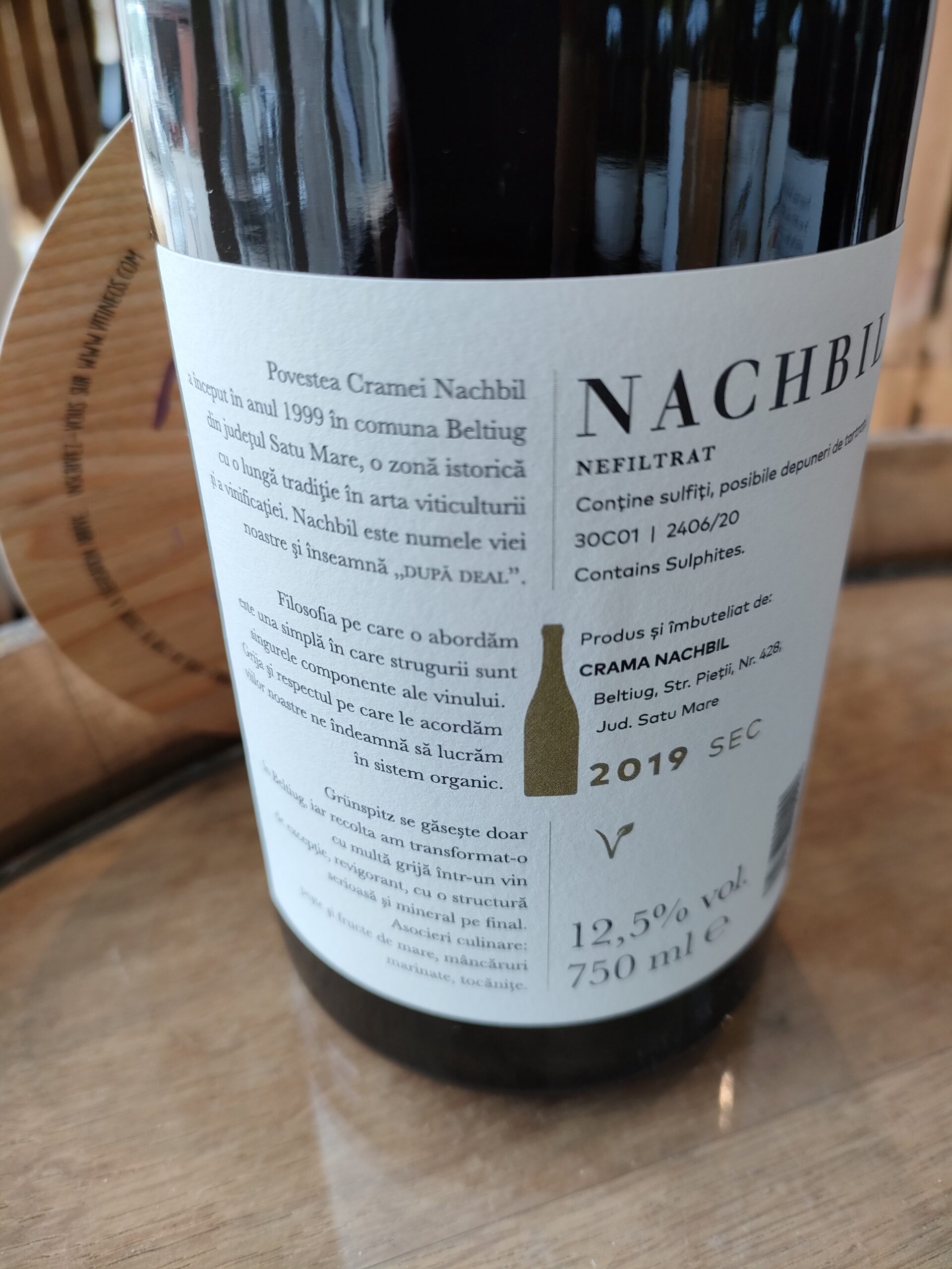 (1092-001) Grunspitz - non filtré 2019 - Blanc Sec Tranquille - Crama Nachbil