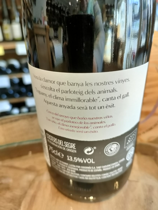 (1101-001) Clamor Tinto 2019 - Rouge Sec Tranquille - Bodega Raimat