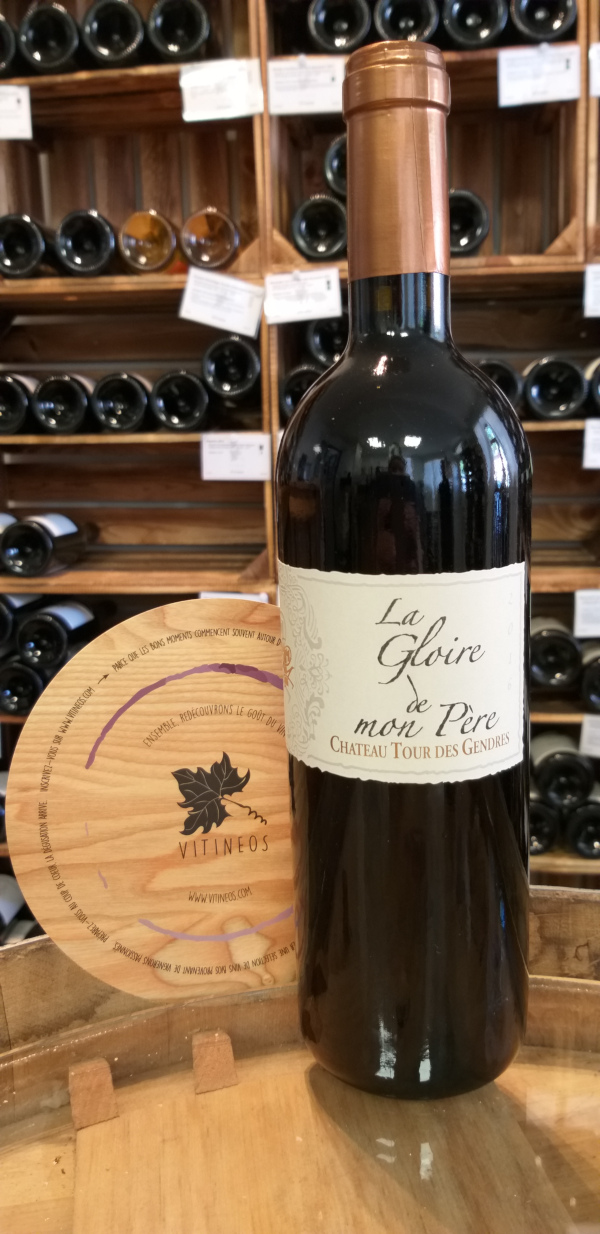 (1047-002) La Gloire de mon Père 2017 - Rouge Sec Tranquille - Château Tour des Gendres (Famille de Conti)