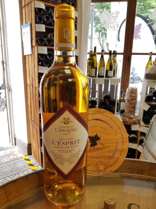 (1069-002) L'Esprit 2015 - Blanc Moelleux Tranquille - Domaine du Cinquau (Pierre Saubot)
