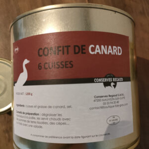 (9013-002) Confit de Canard 6 cuisses 1200g - Conserverie Regaud