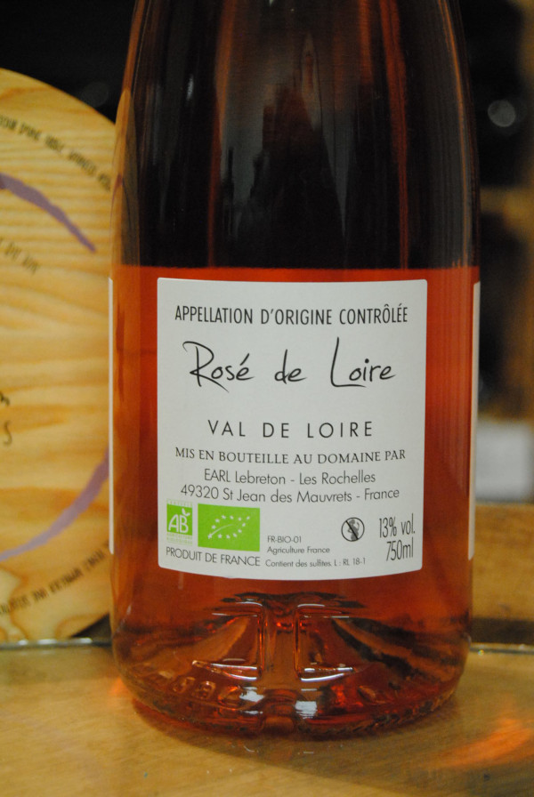 (1029-002) Rosé de Loire 2024 - Rosé Sec Tranquille - Domaine des Rochelles (J-Y et J-H Lebreton)