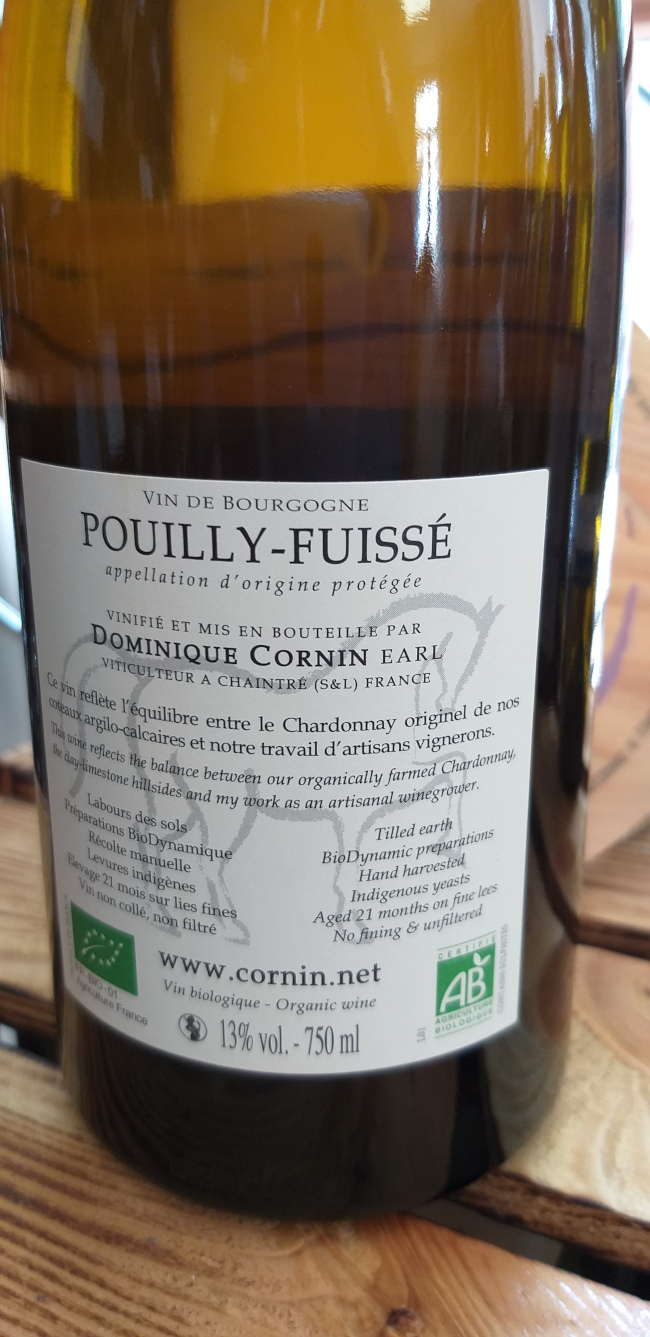 (1042-002) Les Plessys 2017 - Blanc Sec Tranquille - Domaine Dominique Cornin (Dominique et Romain Cornin)