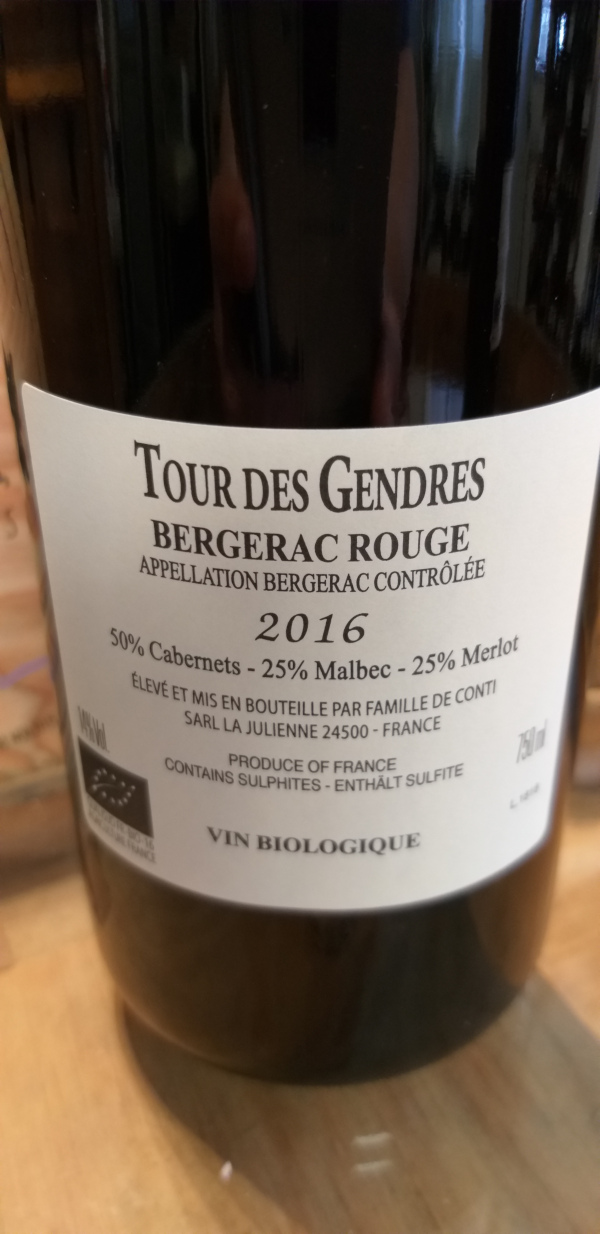 (1047-002) La Gloire de mon Père 2017 - Rouge Sec Tranquille - Château Tour des Gendres (Famille de Conti)