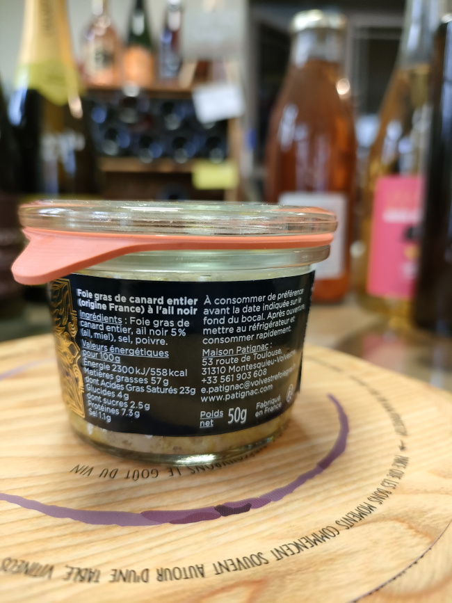 (9004-002) ATHOS: Le Foie Gras à l'ail noir - Maison Patignac