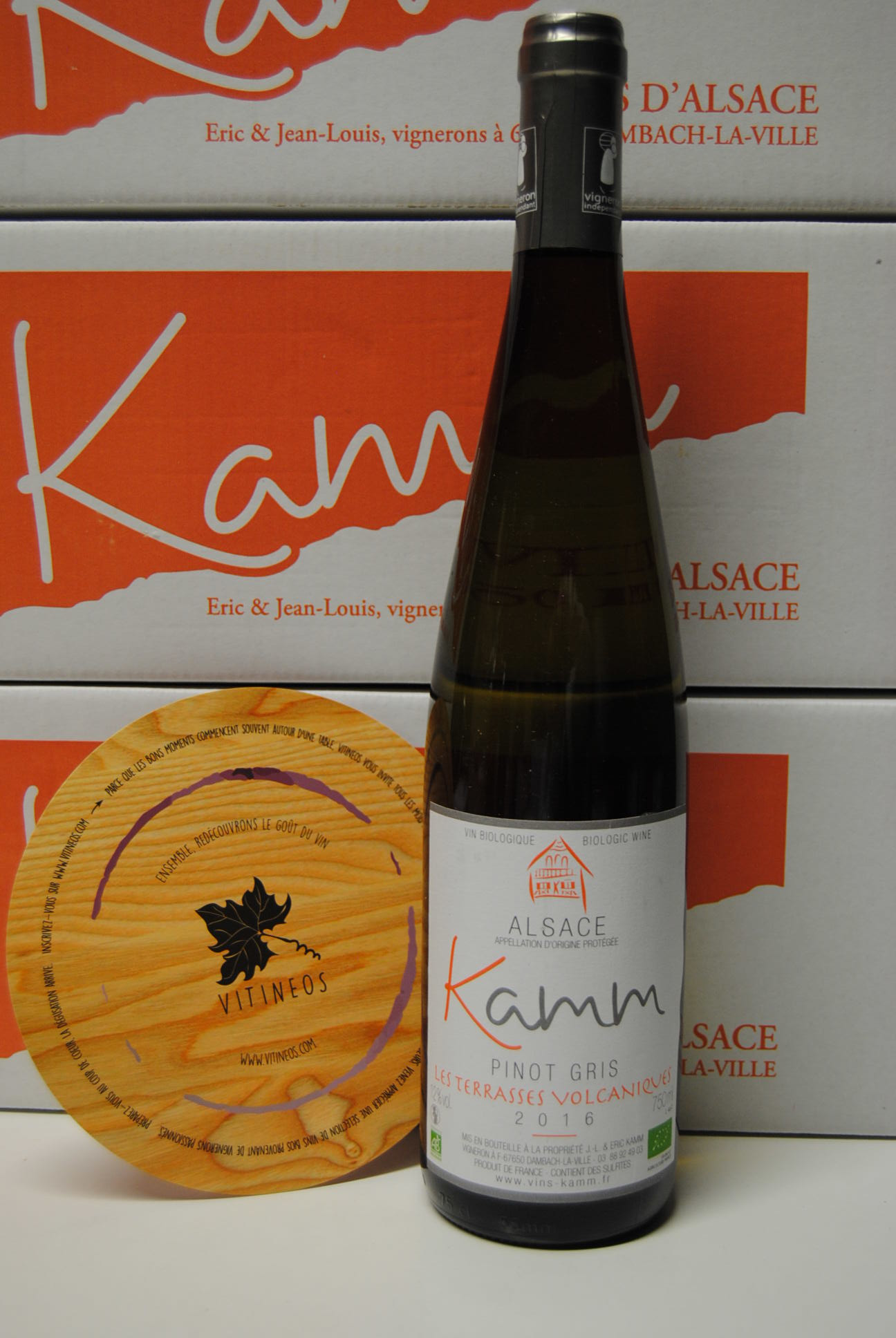 (1007-003) Pinot Gris Les Terrasses Volcaniques 2019 - Blanc Sec Tranquille - Domaine Kamm (Jean-Louis et Eric Kamm)