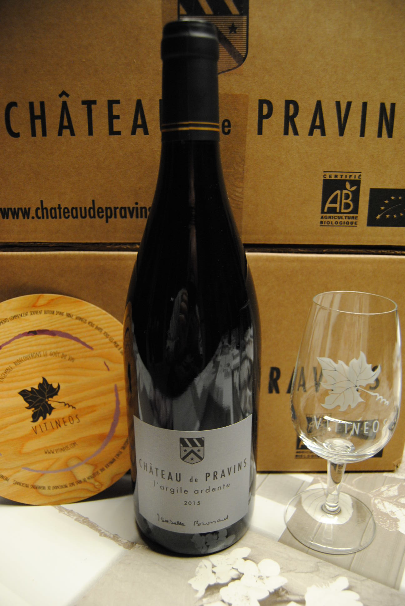 (1001-003) L'Argile Ardente 2015 - Rouge Sec Tranquille - Chateau de Pravins (Isabelle Brossard)