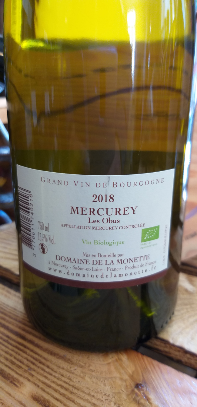 (1041-003) Les Obus 2018 - Blanc Sec Tranquille - Domaine de la Monette (Roelof et Marlon Ligtmans)