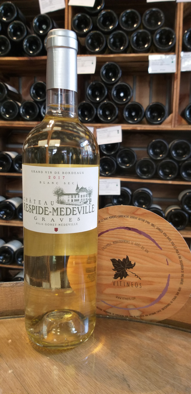 (1050-004) Château Respide 2017 - Blanc Sec Tranquille - Gonet-Médeville (Julie Gonet-Médeville)