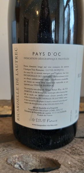 (1011-004) Oc Rouge Pontserme 2018 - Rouge Sec Tranquille - Domaine Ricardelle de Lautrec (Lionel Boutié)