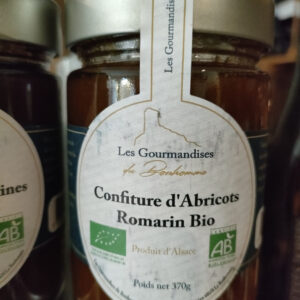 (9017-005) Confiture d'abricot romarin bio 370g - Les Gourmandises du Bonhomme