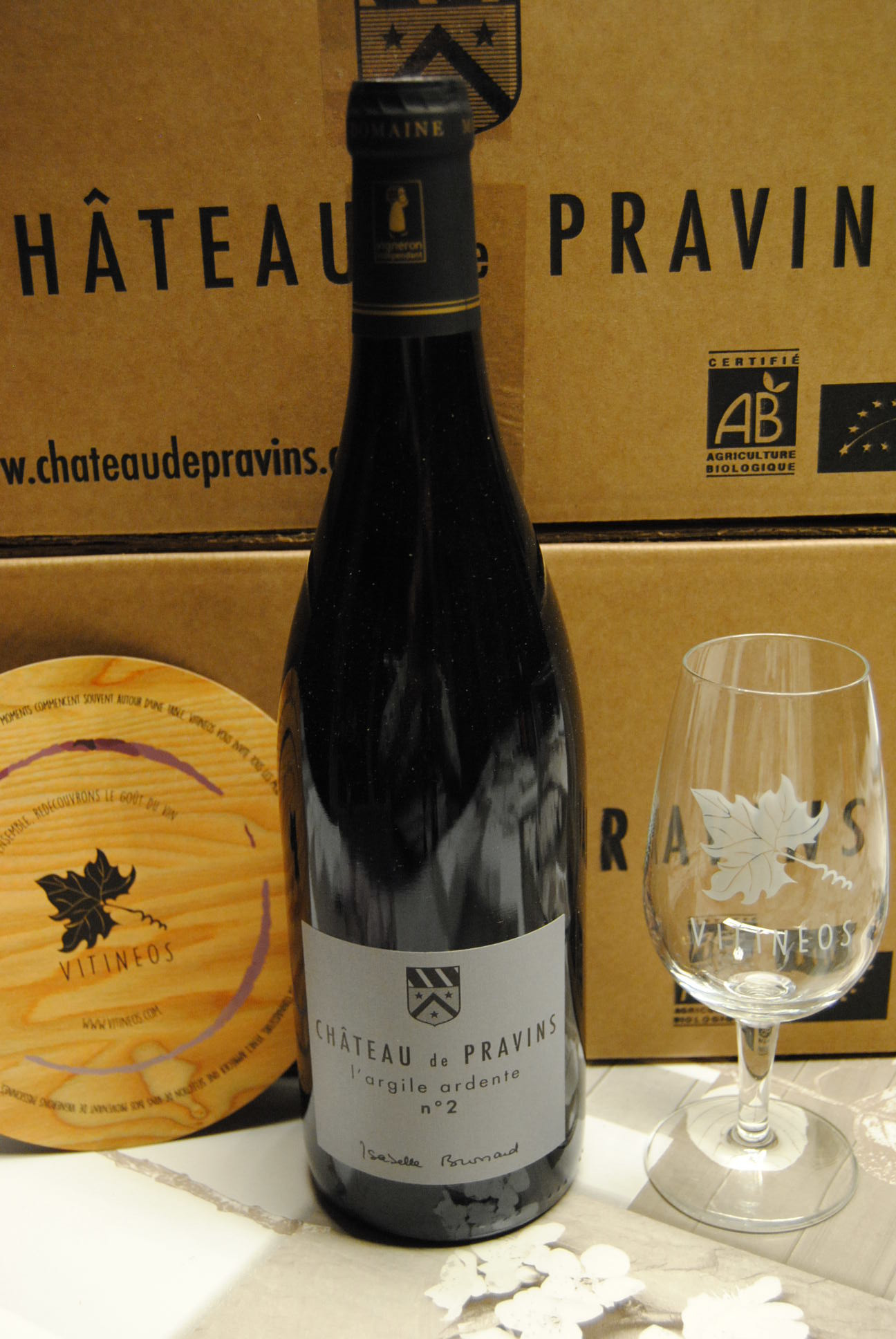 (1001-005) L’Argile Ardente n°2 (fût de chêne) 2019 - Rouge Sec Tranquille - Chateau de Pravins (Isabelle Brossard)
