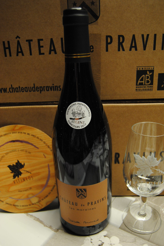 (1001-006) Les Moraines 2015 - Rouge Sec Tranquille - Chateau de Pravins (Isabelle Brossard)