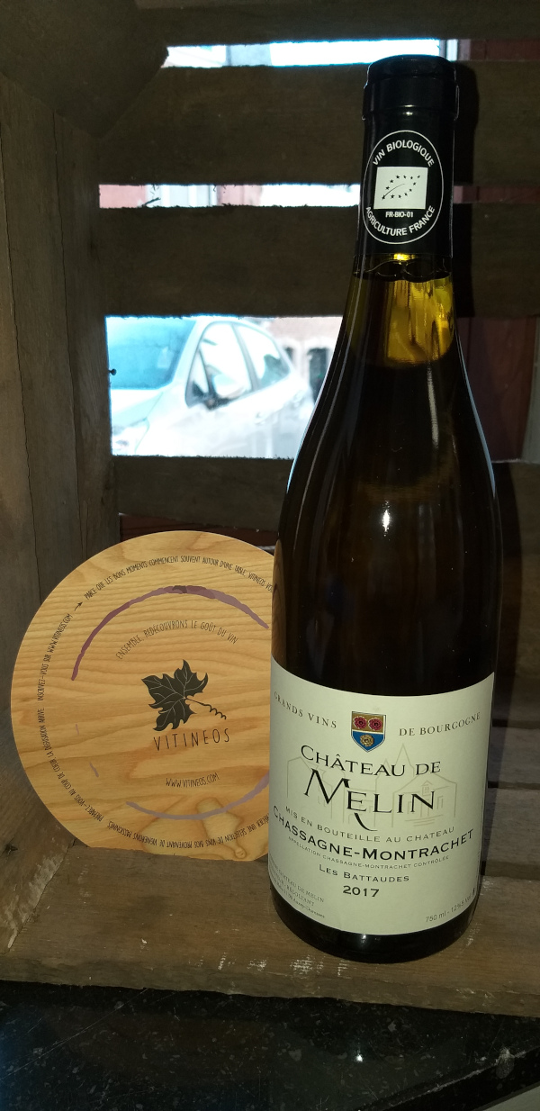 (1021-010) Chassagne Montrachet Les Battaudes 2021 - Blanc Sec Tranquille - Chateau de Melin (Arnaud de Rats)